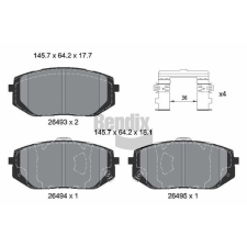 BENDIX Braking fékbetétkészlet, tárcsafék BENDIX Braking BPD2378 autóalkatrész
