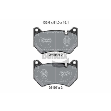 BENDIX Braking fékbetétkészlet, tárcsafék BENDIX Braking BPD2457 autóalkatrész