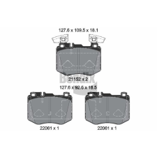 BENDIX Braking fékbetétkészlet, tárcsafék BENDIX Braking BPD2498 autóalkatrész