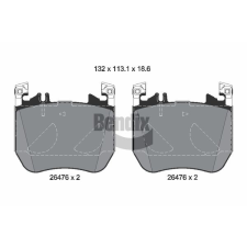 BENDIX Braking fékbetétkészlet, tárcsafék BENDIX Braking BPD2549 autóalkatrész