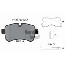 BENDIX Braking fékbetétkészlet, tárcsafék BPD1080 autóalkatrész