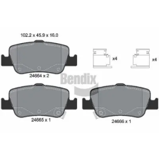 BENDIX Braking fékbetétkészlet, tárcsafék BPD1183 autóalkatrész