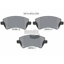 BENDIX Braking fékbetétkészlet, tárcsafék BPD1249 autóalkatrész