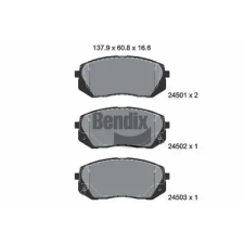 BENDIX Braking fékbetétkészlet, tárcsafék BPD1295 autóalkatrész