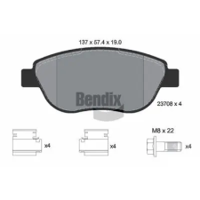 BENDIX Braking fékbetétkészlet, tárcsafék BPD1475 autóalkatrész