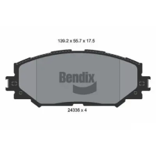 BENDIX Braking fékbetétkészlet, tárcsafék BPD1517 fékbetét