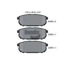 BENDIX Braking fékbetétkészlet, tárcsafék BPD2085 autóalkatrész