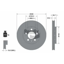BENDIX Braking féktárcsa BDS1002HC autóalkatrész