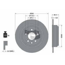BENDIX Braking féktárcsa BDS1824 autóalkatrész