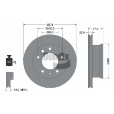 BENDIX Braking féktárcsa BENDIX Braking BDS1057 féktárcsa