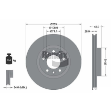 BENDIX Braking féktárcsa BENDIX Braking BDS1121 féktárcsa