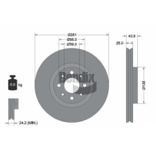 BENDIX Braking féktárcsa BENDIX Braking BDS1134 féktárcsa