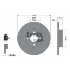 BENDIX Braking féktárcsa BENDIX Braking BDS1157 féktárcsa