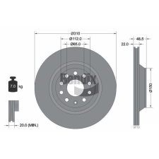 BENDIX Braking féktárcsa BENDIX Braking BDS1339 féktárcsa