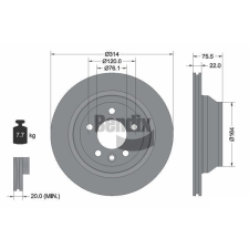 BENDIX Braking féktárcsa BENDIX Braking BDS1382 féktárcsa