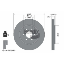BENDIX Braking féktárcsa BENDIX Braking BDS1398HC féktárcsa