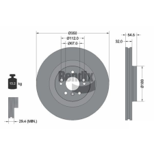 BENDIX Braking féktárcsa BENDIX Braking BDS1513 féktárcsa