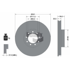 BENDIX Braking féktárcsa BENDIX Braking BDS1515 féktárcsa