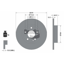 BENDIX Braking féktárcsa BENDIX Braking BDS1638 féktárcsa