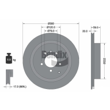 BENDIX Braking féktárcsa BENDIX Braking BDS1657 féktárcsa