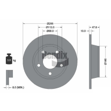 BENDIX Braking féktárcsa BENDIX Braking BDS1711 féktárcsa