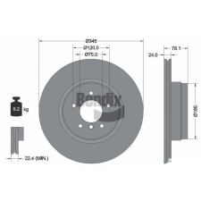 BENDIX Braking féktárcsa BENDIX Braking BDS1720HC féktárcsa