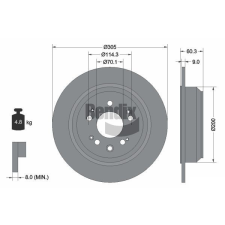 BENDIX Braking féktárcsa BENDIX Braking BDS1824 féktárcsa