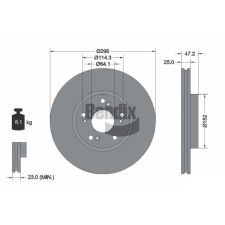BENDIX Braking féktárcsa BENDIX Braking BDS1828 féktárcsa