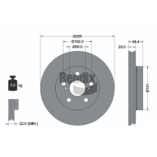 BENDIX Braking féktárcsa BENDIX Braking BDS2064 féktárcsa