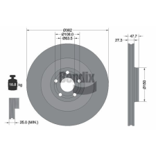 BENDIX Braking féktárcsa BENDIX Braking BDS2350HC féktárcsa
