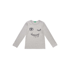 Benetton szürke, hosszú ujjú lány felső – 82 cm