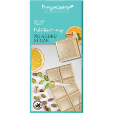 Benjamissimo BIO, vegán, hozzáadott cukormentes csokoládé pisztáciával és naranccsal 60 g csokoládé és édesség