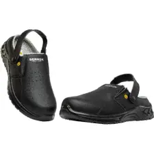 Bennon -38 slipper klumpa sb esd, fekete (38) munkavédelmi cipő
