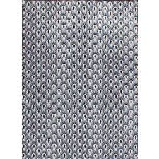 Ber Royal Páva Szőnyeg - Fekete-Fehér - 160x230 cm lakástextília