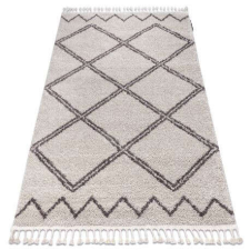 Berber Szőnyeg BERBER ASILA B5970 krém / barna Rojt shaggy 200x290 cm lakástextília