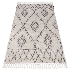 Berber Szőnyeg BERBER FEZ G0535 bézs / barna Rojt shaggy 180x270 cm lakástextília
