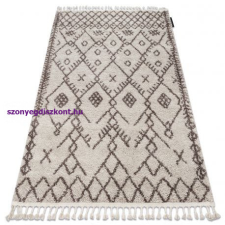 Berber Szőnyeg BERBER TANGER B5940 bézs / barna Rojt shaggy 140x190 cm lakástextília