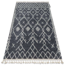 Berber Szőnyeg BERBER TANGER B5940 szürke / fehér Rojt shaggy 140x190 cm lakástextília