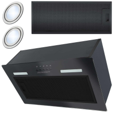 Berdsen Beépíthető páraelszívó 65 W , 350 m3/h , 52cm , 2X2W Led , fekete Berdsen páraelszívó