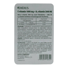  BÉRES C 1000MG+D 2000NE VITAMIN 10DB vitamin és táplálékkiegészítő