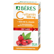 Beres C 500Mg+Csipkeb.+D3 1000Ne Ret.ftbl. 90X vitamin és táplálékkiegészítő