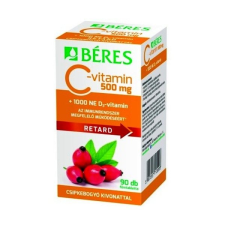 Béres C-vitamin 500mg RETARD filmtabletta csipkebogyó kivonattal + 1000NE D3-vitamin 90db vitamin és táplálékkiegészítő