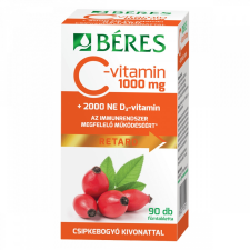 Béres Gyógyszergyár Zrt. Béres C vitamin 1000mg csipkebogyó D3 vitamin 2000NE vitamin és táplálékkiegészítő