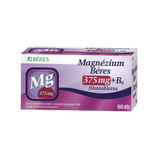 Béres Gyógyszergyár Zrt. Béres Magnézium 375 mg + B6 filmtabletta 60x vitamin és táplálékkiegészítő