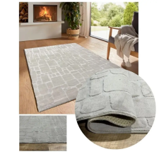  Bergamo plüss puha tapintású szőnyeg szürkésbézs 240x330cm bergamorandomtaupe-240 lakástextília