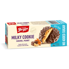 BERGEN Bergen Milky Cookie tejcsokoládés karamellás mogyorós keksz - 100g csokoládé és édesség