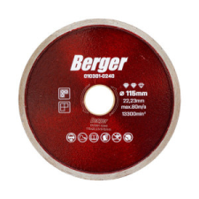 Berger Gyémánt vágókorong 115mm Berger folyamatos élű, csempe csempevágó