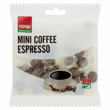 BERGLAND HUNGÁRIA KFT Coop Mini Coffee Espresso kávéízű töltetlen keménycukorka 60 g csokoládé és édesség