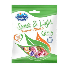 Bergland Keménycukorka Bergland Sweet &amp; Light Frutta Mix 60g (steviaval) csokoládé és édesség