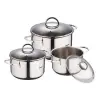 BERGNER Bergner rozsdamentes acél edényszett, 6 részes